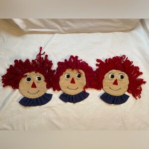 Raggedy Ann purse‎ x 3
